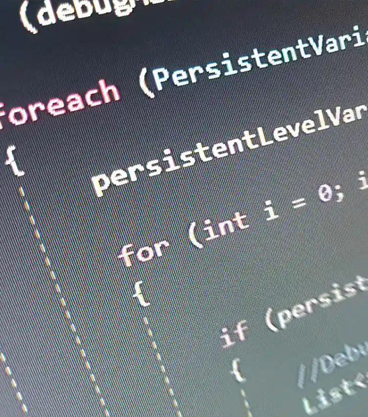 close up photo of programming language on a computer monitor